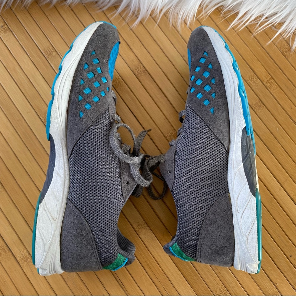 Asics Sz 8 Sneakers Gray Ombre Blue Green Colorway Mesh Gel-Kali 33 Lace-up Rare - Picture 7 of 12